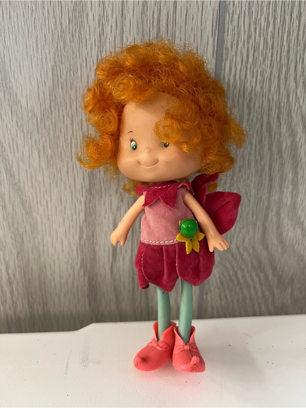 Vintage Herself The Elf Meadow Morn Doll Figure 5.5” Jingle Dress & Shoes Set